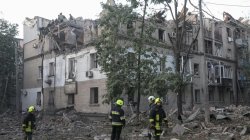 Ukraine rescuers pull dead from rubble after Russian strikes kill 22 people