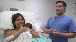 Mum rescued from Venezuela rubble with newborn baby tells BBC how he helped her survive