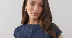 ‘Flattering’ denim midi dress now £32 and shoppers say it's 'very slimming'
