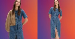 'Flattering' M&S denim midi dress under £40 'suitable for all kinds of weather'