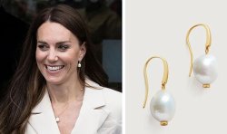’Princess Kate would love these affordable pearl earrings’ - save 10% off here