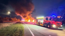Massive fireball explosion after seven-lorry pile-up on busy highway in Australia