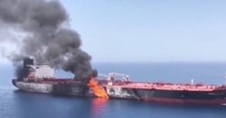 Huge oil tanker explodes near Iran after Trump pauses strikes