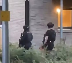 Armed cops swarm flats in major UK city after 'man seen with weapon'