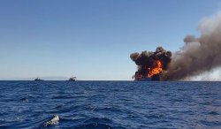 Blue Star ship engulfed by raging fire off Mykonos as 29 people rescued