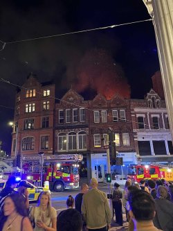 Nottingham fire LIVE: Evacuation ordered as huge blaze erupts in busy city centre