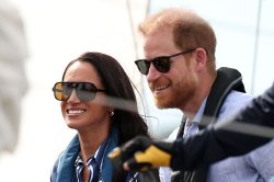 Prince Harry and Meghan Markle double down on new titles with first joint appearance