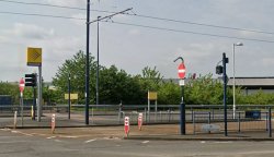 Metrolink Tram and car collide in Manchester crash with one injured and services suspended