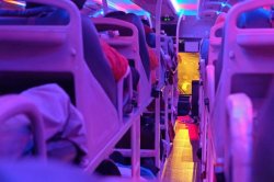 Woman travels on Europe's first sleeper bus and toilet situation floors people